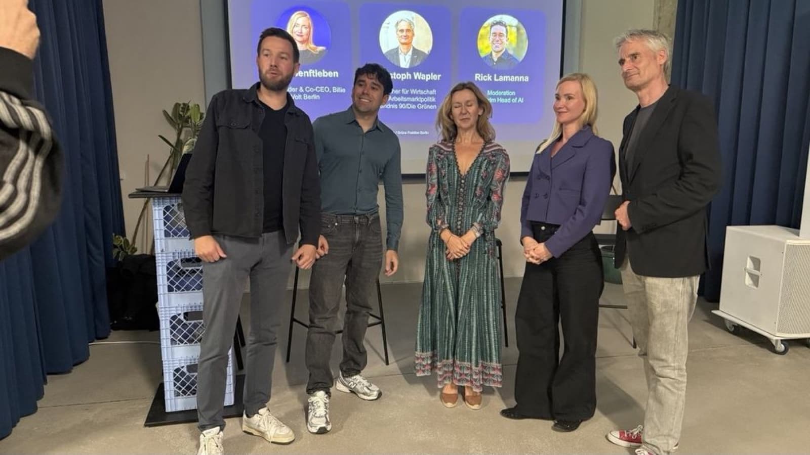 Riccardo Lamanna mit deutschen Politikern und Veranstaltern bei AI Agents Berlin